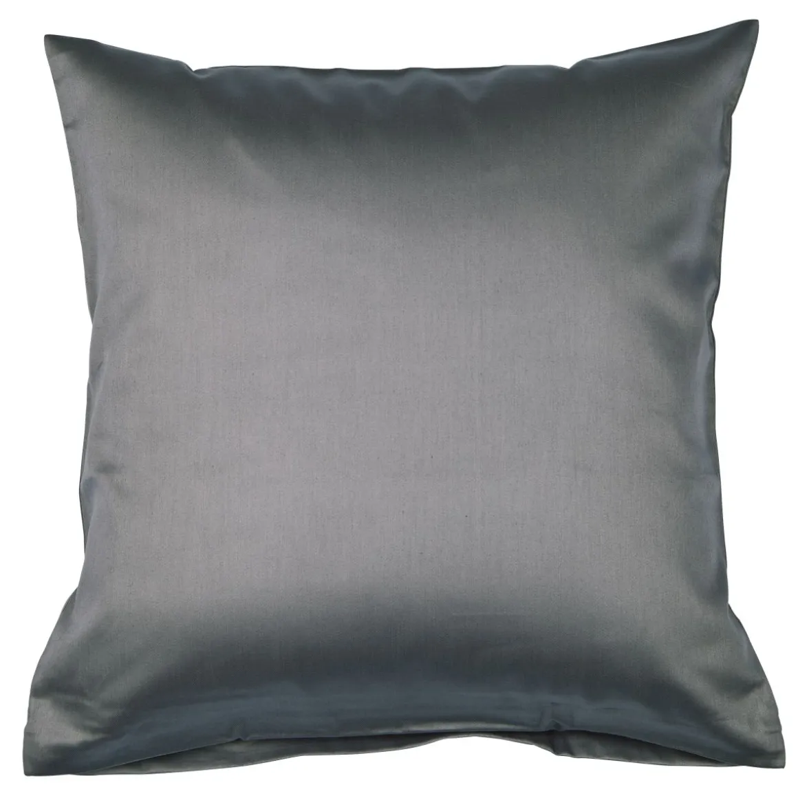 Janine Colors Mako-Satin Kissenbezug Anthrazit 40 x 40 cm