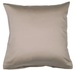 Janine Colors Mako-Satin Kissenbezug Cappuccino 40 x 40 cm