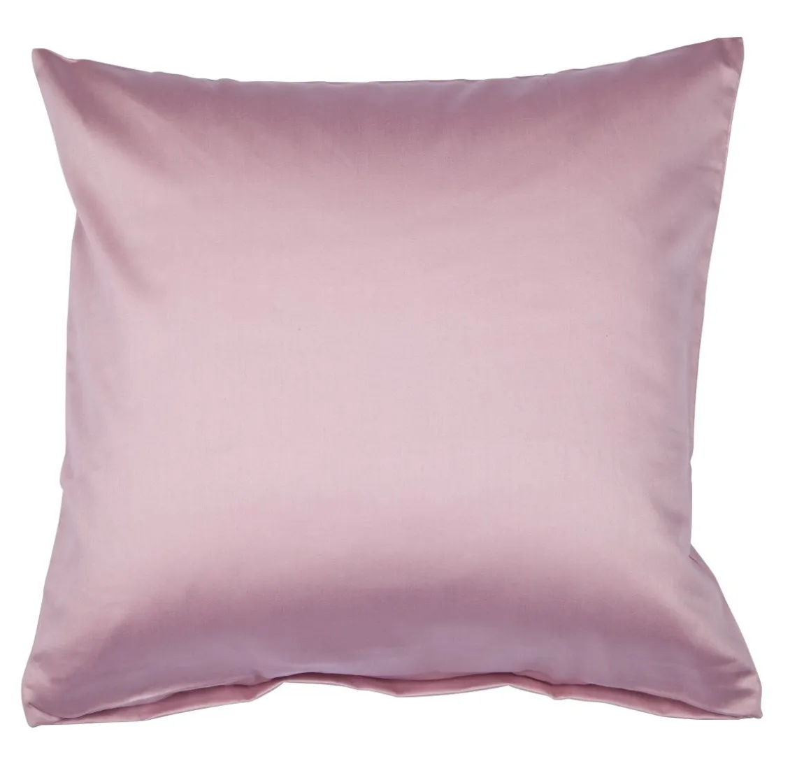 Janine Colors Mako-Satin Kissenbezug Kreiderose 40 x 40 cm