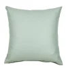 Janine Colors Mako-Satin Kissenbezug Rauchgrün 40 x 40 cm