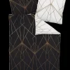 Janine Mako-Satinbettwäsche Bronze-Schwarz 135 x 200 cm