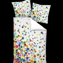 Janine Satin-Garnitur Modern Art Multicolor 135 x 200 cm