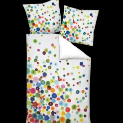 Janine Satin-Garnitur Modern Art Multicolor 135 x 200 cm