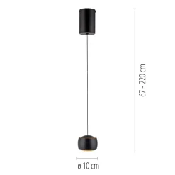 JUST LIGHT. 1-flg LED Pendellampe Ballini