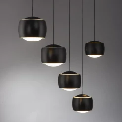 JUST LIGHT. 5-flg LED Pendellampe Ballini