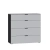 Jutzler Kommode 06 Grau Schwarz