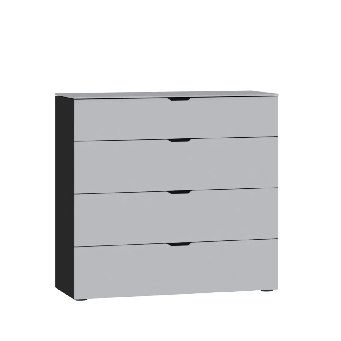 Jutzler Kommode 06 Grau Schwarz