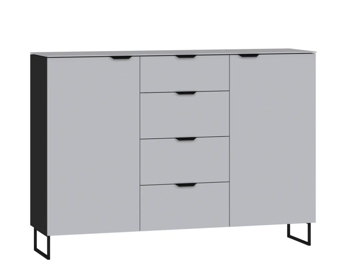 Jutzler Kommode 17 Grau Schwarz