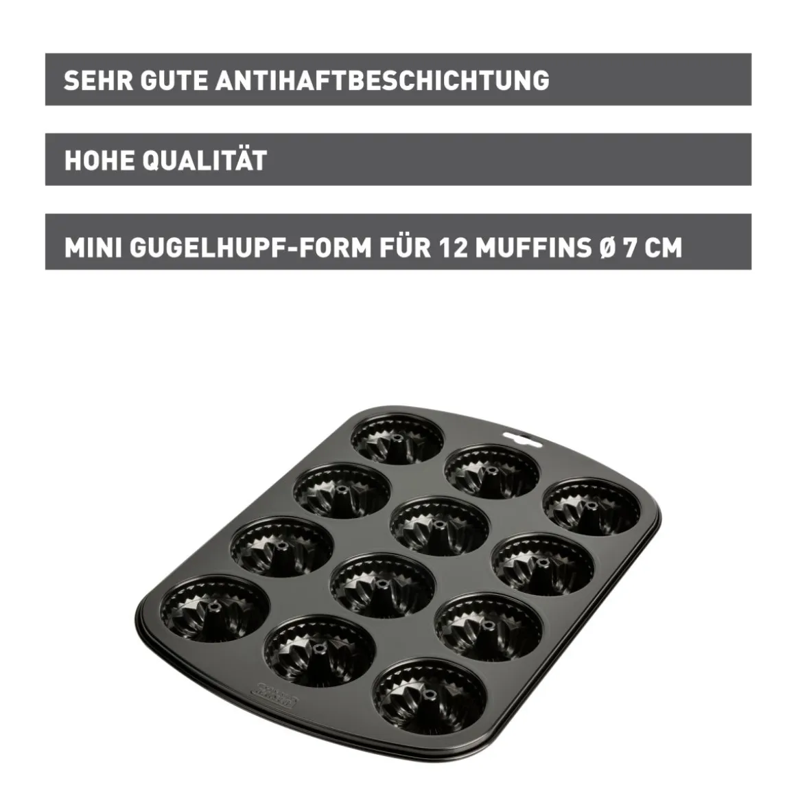 Kaiser 12er Muffin-Gugelhupfform Muffinform