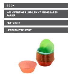 Kaiser 150 Muffin-Papierbackförmchen-Set Creativ