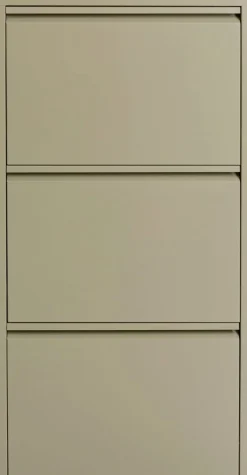 KARE 3er Schuhkipper Caruso Khaki