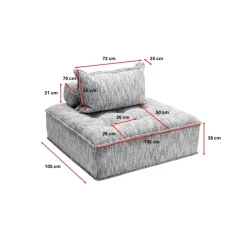 KARE 1-Sitzer Sofa Portofino Gelb
