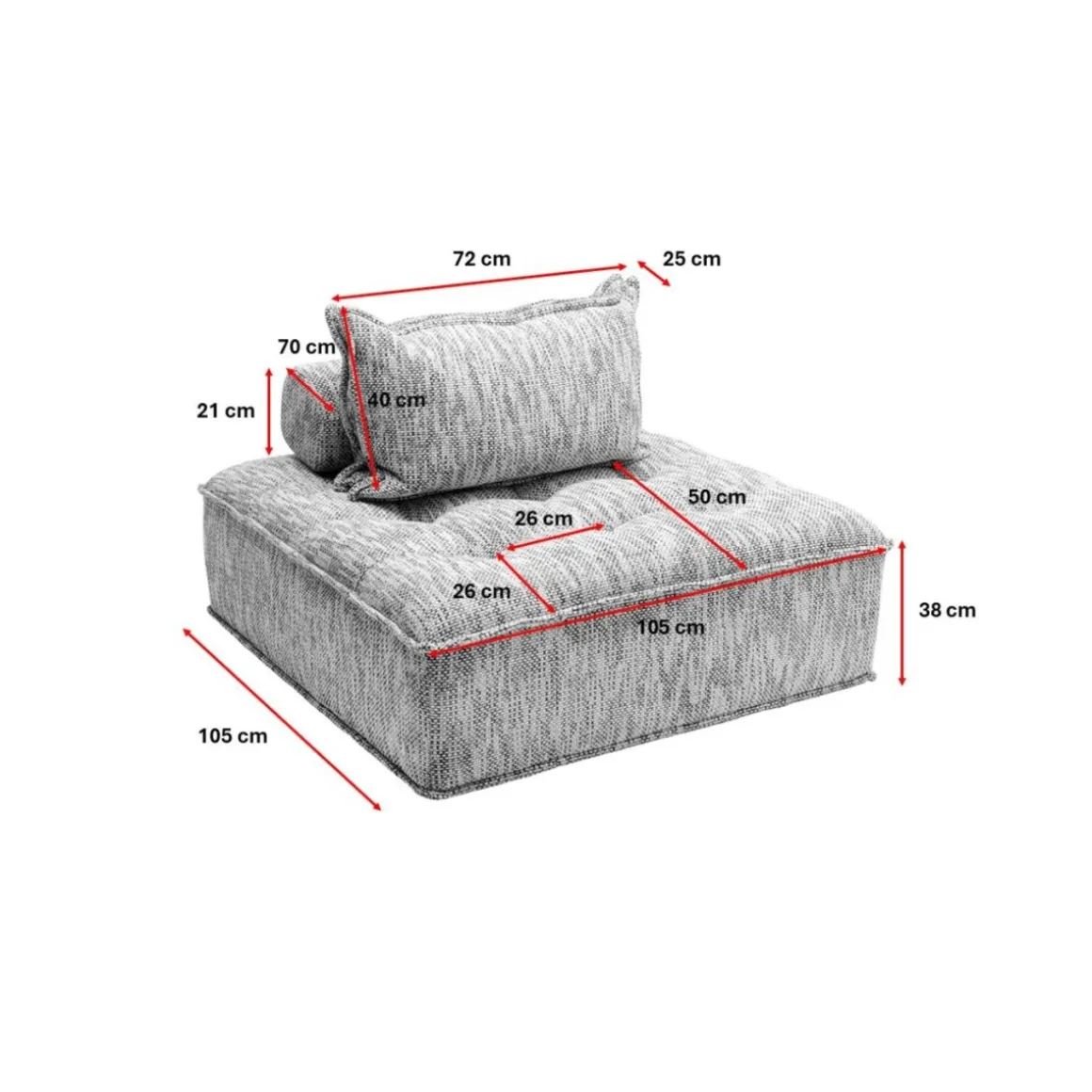 KARE 1-Sitzer Sofa Portofino Gelb