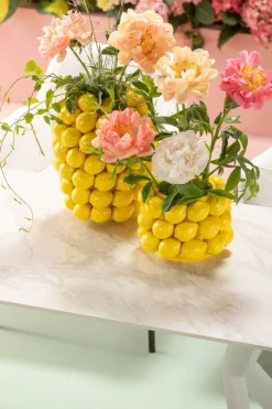 KARE Vase Lemon Juice Gelb