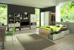 Kastenbett Achat Eiche 90 x 200 cm