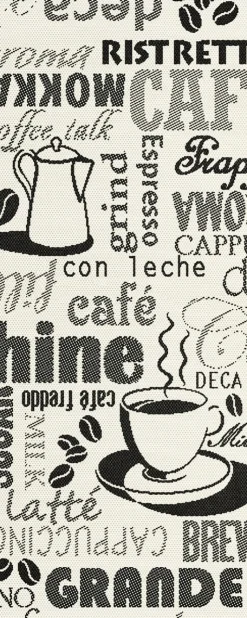 Küchenläufer Essenza Kaffee 80 x 200 cm