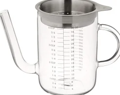 KĂŒchenprofi Fett-Trennkanne 1 Liter, Aus Glas & Rostfreiem Edelstahl