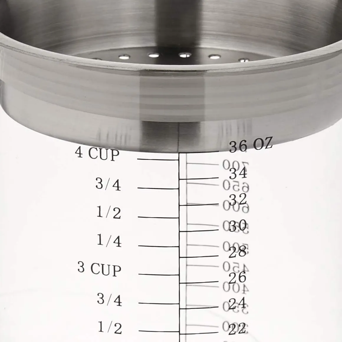 Küchenprofi Fett-Trennkanne 1 Liter, Aus Glas & Rostfreiem Edelstahl