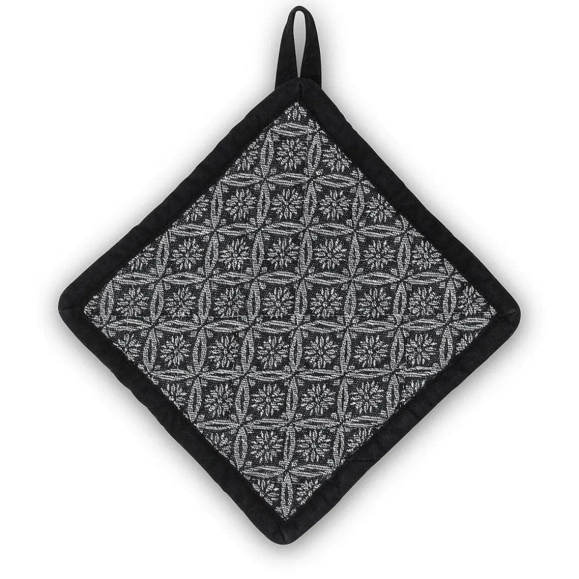 kela Topflappen weiß-schwarz Muster Gianna