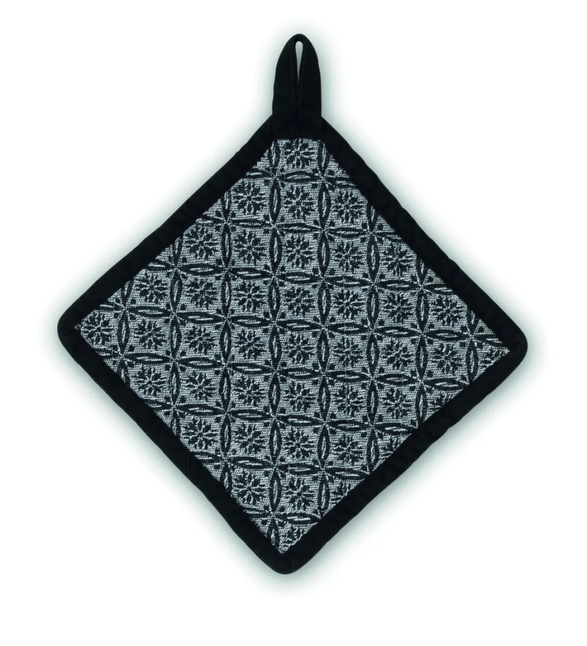 kela Topflappen weiß-schwarz Muster Gianna