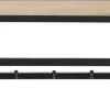 Kleiderhakenbrett Seaford Eiche 77 x 28 cm