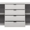 Kommode Bonnie Kreidegrau 178 x 87 cm