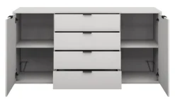 Kommode Bonnie Kreidegrau 178 x 87 cm