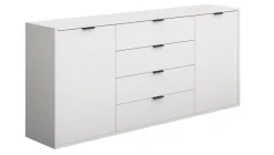 Kommode Bonnie Kreidegrau 178 x 87 cm
