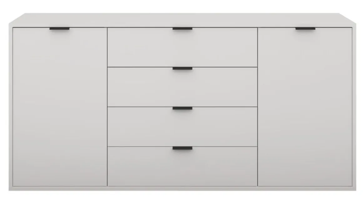 Kommode Bonnie Kreidegrau 178 x 87 cm