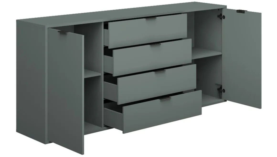 Kommode Bonnie Pinie Green 178 x 87 cm