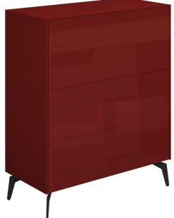 Kommode Colors Bordeauxrot 82 x 89 cm