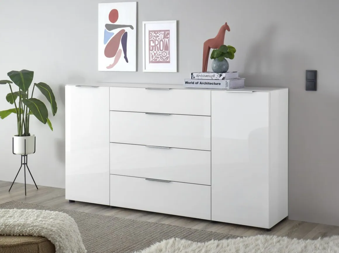 Kommode Santorin Weiß 180 x 99 cm