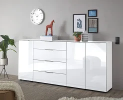 Kommode Santorin Weiß 226 x 99 cm