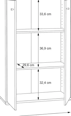Kommode Tempra2 73 x 111 cm