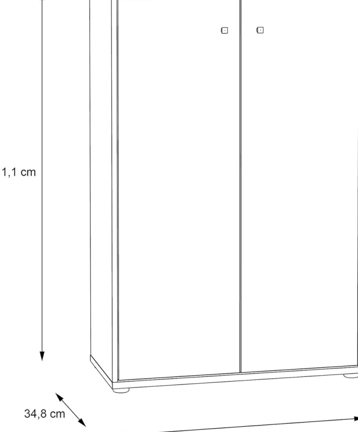 Kommode Tempra2 73 x 111 cm