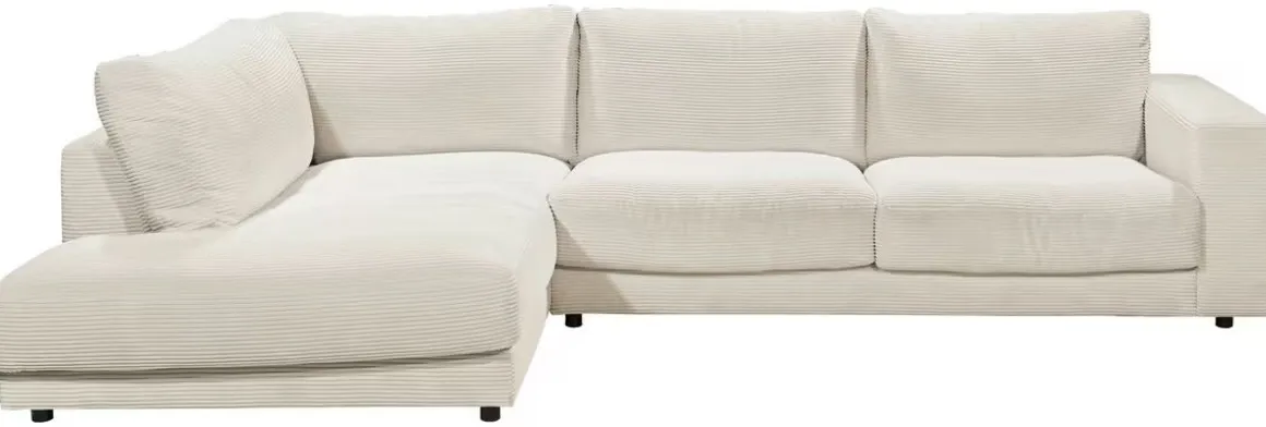 Lascondo Ecksofa Hagerstown 2.0 Cord Snow