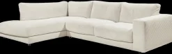 Lascondo Ecksofa Hagerstown 2.0 Cord Snow