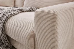 Lascondo Ecksofa Hagerstown 2.0 Cord Snow