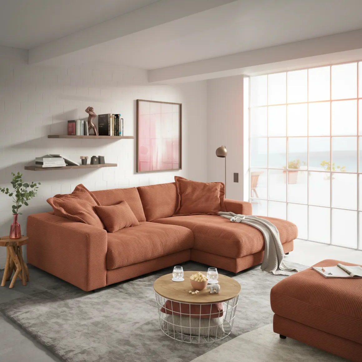 Lascondo Ecksofa Hagerstown mit Chaiselounge