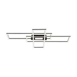 LED Deckenleuchte Asmin 98 x 69 cm Schwarz