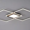 LED Deckenleuchte Asmin 106 x 37 cm Schwarz