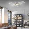 LED Deckenleuchte Asmin 99 x 69,5 cm Silber