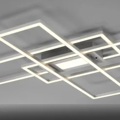 LED Deckenleuchte Asmin 99 x 69,5 cm Silber