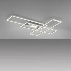 LED Deckenleuchte Asmin 99 x 69,5 cm Silber