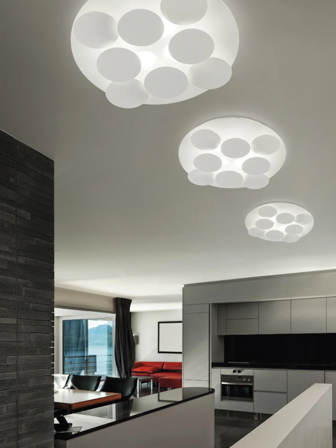 LED Deckenleuchte Nuvola Weiß