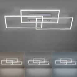 LED 3-flg Deckenleuchte Iven 82 x 50 cm