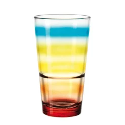 Leonardo Becher bunt gestreift 330ml Event