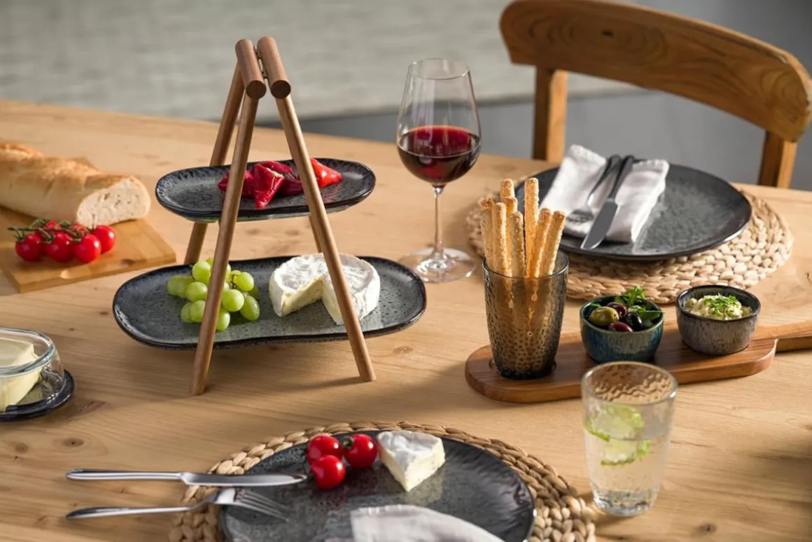 Leonardo Etagere oval Anthrazit