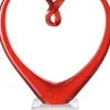 Leonardo Skulptur rot Heart