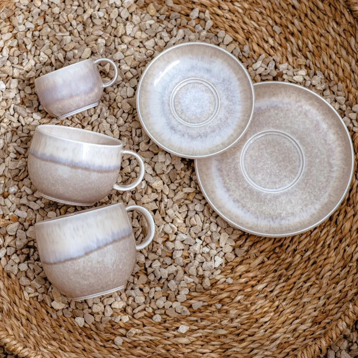 like by Villeroy & Boch Becher mit Henkel Perlemor Sand